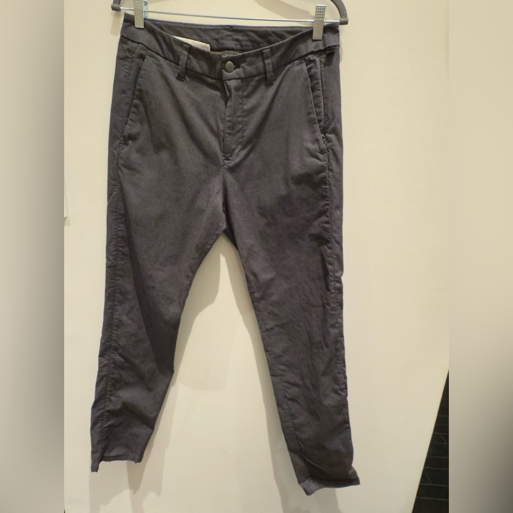 Lululemon - Commission Pants Slim Size 31 Dark Gray Chino Stretch Mens
